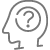 thinking head icon