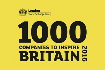 WEALTH at work listed in London Stock Exchange ‘1000 Companies to Inspire Britain’ 2016.