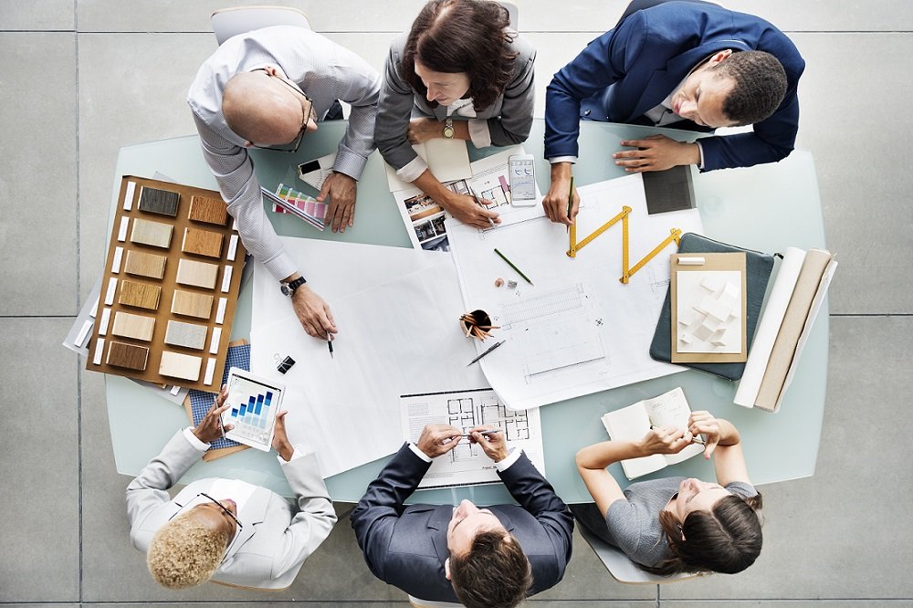 people in a meeting