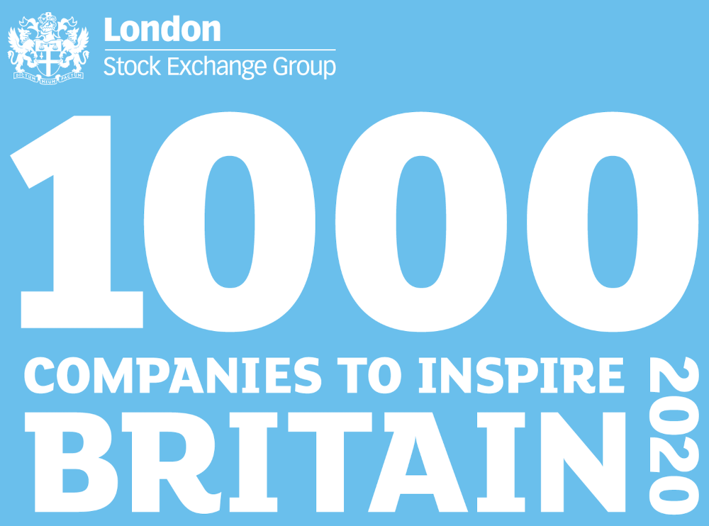 Logo for LSEG 1000 companies to inspire Britain 2020