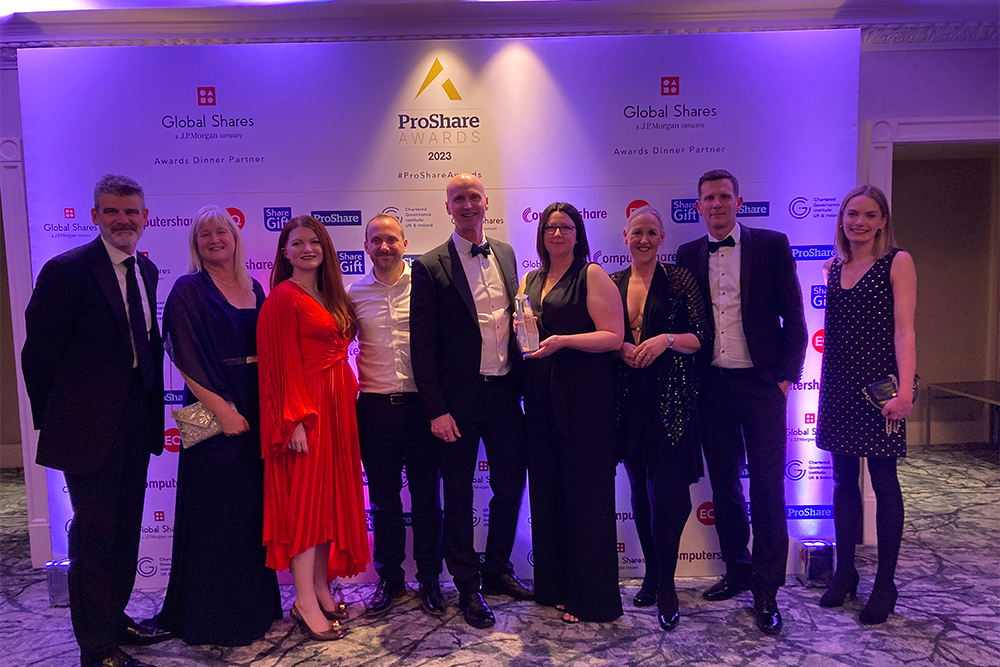 Celebrating success at this year's ProShare Awards!